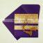 Purple Elegant Embossed Ribbons And Bows Wedding Invitations with tassel