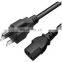 Power Cord USA Plug EU Power Plug C7 C8 C13 C14 C19 2 Pin 3Pins UK Power Cable 10A/13A/15A AC Cords For Laptop Desktop PC