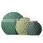 Nordic INS Green Vase Round Figurines Creative Home Decorative Ornament Abstract Vasi Ceramic Flower Vases