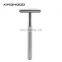Mens Straight Blades Safety Razor Brass Stainless Steel Double Edge Shaving Safety Razor
