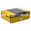 luxury custom cedar luxury travel case box yellow cigar humidor cases for Cigar storage