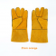 Cow Leather Industrial Welding Gloves Function Anti Heat Industrial Safety Leather Welding Gloves