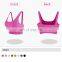 Gym Activewear Women Sling Wide Shoulder Bra Fitness Ribber Tank Top Running Sports Bra