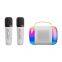 Active Portable Speakers RGB Colorful Lighting Effects LED Super Loud Sound USB WiFi Connectivity Y5 Karaoke Speaker With Mic