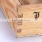 retro antique wooden gift storage box oversize vintage square wooden box