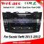Wecaro WC-SS7669 7" Android 4.4.4 WIFI 3G touch screen car dvd player multimedia car audio system for suzuki swift 2011 2012