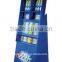 Custom Toothbrush Corrugated Cardboard Floor Dispay Rack, Spinner Cardboard Display With Hooks
