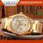2016 New Promotional Gold Plated Men Quartz Wrist Watch Chenxi Brand Watch