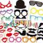 Self-adhesive Fake Beard Moustache Mustache Eyebrow Glasses Set Kit Halloween Props Costume Funny Dress Up Cosplay Party                        
                                                Quality Choice