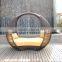 Outdoor Round Lounge Furniture Rattan Weaving Daybed