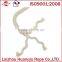 3 strands twisted white cotton rope for sale