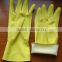 Household cleaning latex Glove, Dip flock lined household gloves blue, colorful household gloves