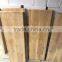 brushed American white oak stair covers