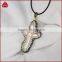 Fashion boho natural cross pearl pendants jewelry, black cz paved natural pearl pendants                        
                                                Quality Choice
