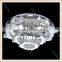 Zhongshan wholesale Modern Square Crystal Ceiling Light, led steel flush mount for Restaurant or Living Room