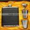 Portable Stainless Steel 7oz Hip Flask Flagon Whiskey Wine Pot Bottle Gift Black Flask Gift Items Hip Flask Gift Set