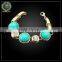 wholesale fashion kallaite heavy jewelry set gold plated for young girl (HA4122009 )