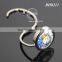 New Arrival Round Portable Swivel Alloy Purse Handbag Holder S Shaped Custom Metal Folding Hook Hanger