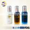 Fancy glass bottles for cosmetic packaging with fashion design