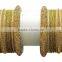 Indian Traditional Ethnic Bollywood Gold Tone Bangle Set For Girls & Women