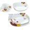 20pcs square porcelain dinner set with fancy designs