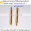 CNC machining gold-plated brass electric plug contact pin