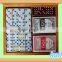 Double 6 domino and pokers pack in wooden box