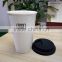 Ceramic bulk good quality starbucks coffee mugs with lids cover