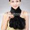 Hot selling kinds of real mink fur scarf with flouncing