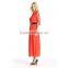 Red Women Long Sleeve Lace Dress Club Evening Long Dress