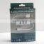 Black Micro charge cable with 3 port usb hub for Samsung