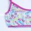 Student bra no padded organic cotton underwear top with print