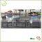 4pc iron frame and PE rattan garden sofa and chair set for sale