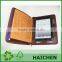 Light khaki Grain Leather Zipper Case For Tablet