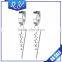 E369 IP Plating triangle simple gold body jewelry earring design for women