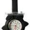 waterproof silicon rubber quartz watch for nurses