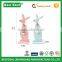 9.6in Easter straw rabbit wooden decoration easter bunny gift