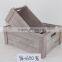 Custom solid wood box as storage basket or planter