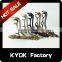 KYOK 16mm heavy duty single double curtain rod brackets,2m length home decor iron curtain rod accessories
