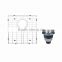 Aisi304 stainless steel kitchen sink with drain board by handcraft