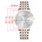 2016 Hot thin stainless steel watch fashion couple watch for men and women