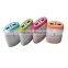 Travel dual ports rubber power bank 6000mah 4 leds indicators