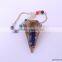 Mix Triangle Stone Pendulum With Chakra Chain | Orgone Reiki Pendulum