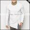 2014 fashion stretch cotton t shirts with elastic sleeve cuff t shirt with zipper                        
                                                Quality Choice