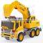 New arrival plastic friction excavator grab car for kids china wholesale