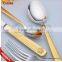 2016 Qana Hot Stainless Steel 18/10,18/8,18/0 Material Set Flatware ,24/44/72/84/86pc Flatware Mirror Polish with Copper Handle