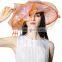 Popular Hot Selling Orange Derby Hats Unique Church Hats For Women Wholesale