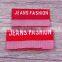 Custom private label jeans hologram tag main label