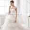 A44 Romantic Tiered Ruffle Wedding Party Gown 2016 Latest Design Floor Length Long Sleeveless Wedding Dress Party