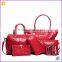 Hot Sale 6 Pcs Set Bag Women Handbag With Shoulder Bag+Totes+clutch+key Holder